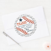 honkbal kleine sloeber dank u Sticker Labels (Envelop)