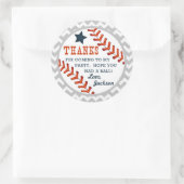 honkbal kleine sloeber dank u Sticker Labels (Tas)