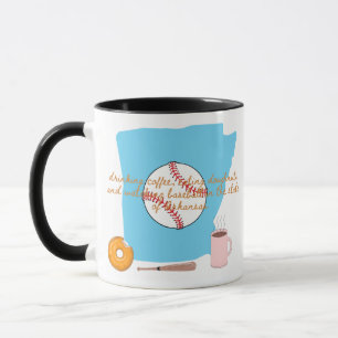 Honkbal, koffie en donuts in Arkansas Mok
