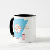 Honkbal, koffie en donuts in Arkansas Mok (Voorkant links)