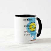 Honkbal, koffie en donuts in Illinois  Mok (Voorkant rechts)