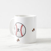 honkbal koffie mok (Voorkant links)