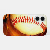 Honkbal Kunst iPhone 16 Hoesje (Achterkant horizontaal)