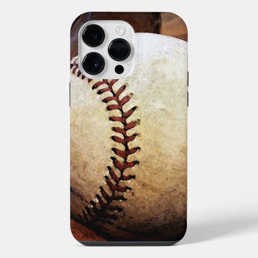 Honkbal Kunstwerk iPhone Hoesje (Achterkant)