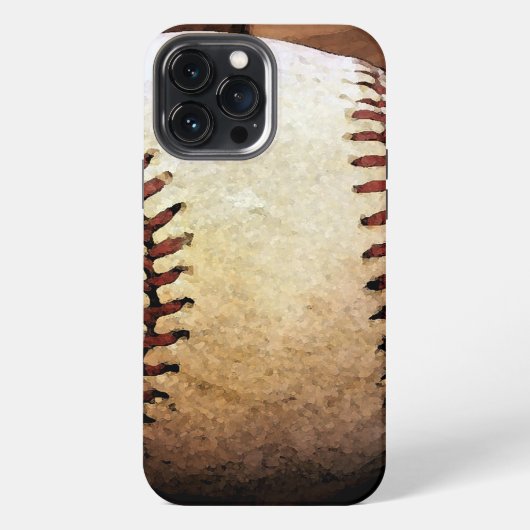 Honkbal Kunstwerk iPhone Hoesje (Achterkant)