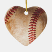 Honkbal Kunstwerk Kerstmis Ornamenten (Voorkant)