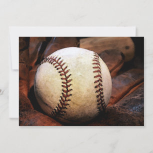 Honkbal Kunstwerk Uitnodigingen