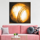 Honkbal Kunstwerk Verpakt Canvas (Insitu (Woonkamer))