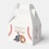 Honkbal Laatste Swing Thuisloop Bruidsdouche Bedankdoosjes (Achterkant)