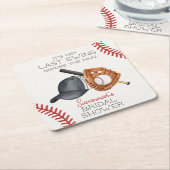 Honkbal laatste swing voor de Ring Vrijgezellenfee Kartonnen Onderzetters (Schuin)