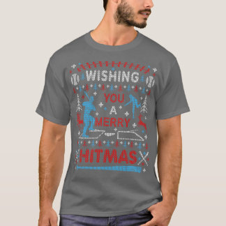 Honkbal Lelijke Kersttrui Party Vrolijke Hitmas T-shirt