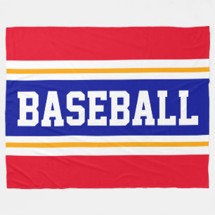 HONKBAL Leuk Rood Wit Oranje Koninklijk Blauw Stre Fleece Deken