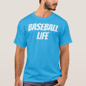 Honkbal leven dagelijks T-shirt (Voorkant)