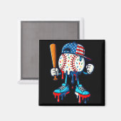 Honkbal Levensstijl 101 Kleding Jeugd Drip Magneet (Voorkant / Achterkant)