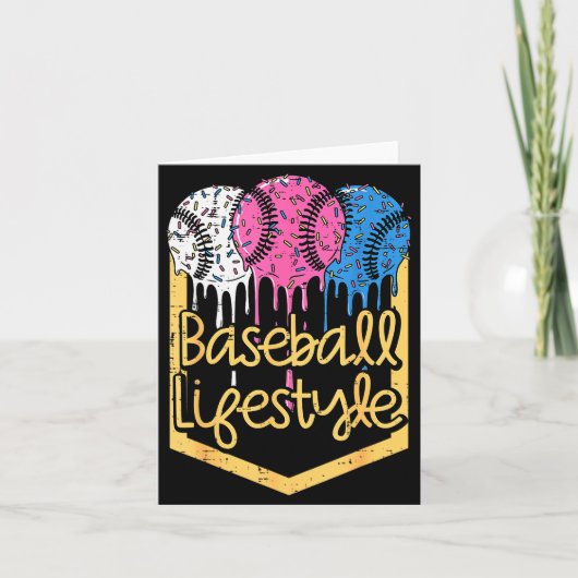 Honkbal Levensstijl Bal Strooigoed Drip Jongens Ki Kaart (Voorkant)