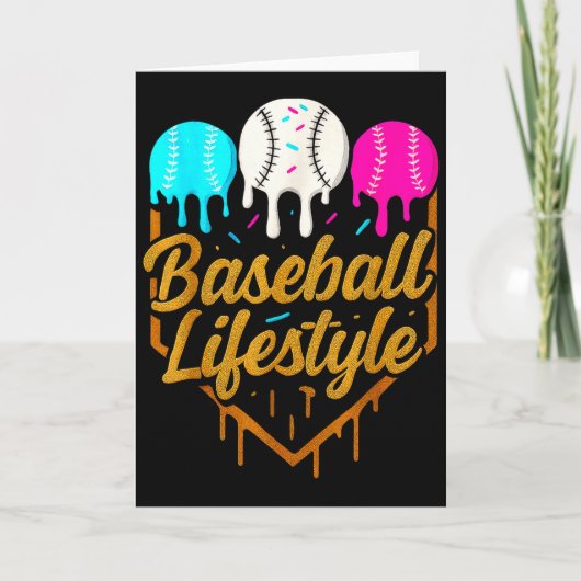Honkbal levensstijl, Honkbal Drip Ijs Kaart (Voorkant)