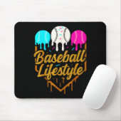 Honkbal levensstijl, Honkbal Drip Ijs Muismat (Met muis)