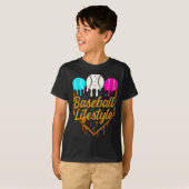 Honkbal levensstijl, Honkbal Drip Ijs T-shirt (Voorkant volledig)
