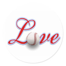 Honkbal Liefde Geschenk Sticker