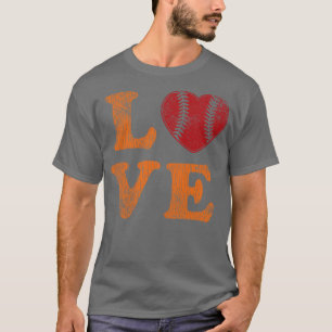 Honkbal Liefde  Retro Tekst Honkbal Lover Gi T-shirt