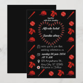 Honkbal liefde sport thema bruiloft uitnodigingen (Voorkant / Achterkant)