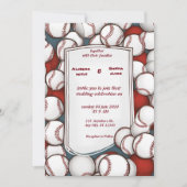 Honkbal liefde sport thema bruiloft uitnodigingen (Voorkant)