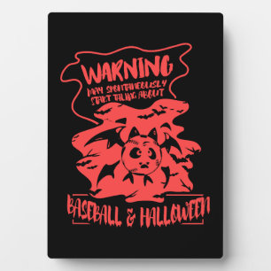Honkbal liefhebber Halloween cadeau kostuum Fotoplaat