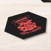 Honkbal liefhebber Halloween cadeau kostuum Kartonnen Onderzetters (Schuin)