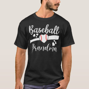 Honkbal liefhebber Schattige honkbal oma T-shirt