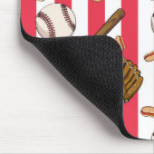 Honkbal liefhebbers Mousepad Muismat (Hoek)