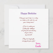 Honkbal liefhebbers Waterverf Splash Verjaardag Kaart (Achterkant)