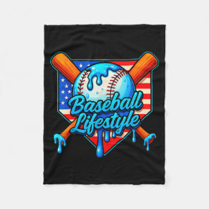 Honkbal Lifestyle 101 Kleding Jeugd Honkbal Drip Fleece Deken