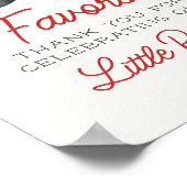 Honkbal Little Rookie Favorieten Verjaardag Party  Poster (Hoek)