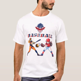 Honkbal Logo, Aangepast Sportontwerp,  Baseb T-shirt