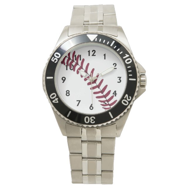 Honkbal Loop Horloge (Voorkant)
