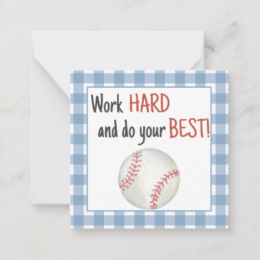 Honkbal lunchbox kaartjes (Voorkant)