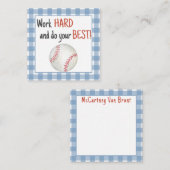 Honkbal Lunchbox Notitiekaarten Notitiekaartje (Voorkant / Achterkant)