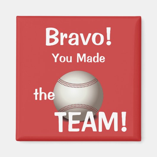 Honkbal maakte de Team Magnet (Voorkant)