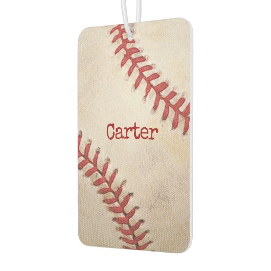 Honkbal Macro met naam Luchtverfrisser (Links)