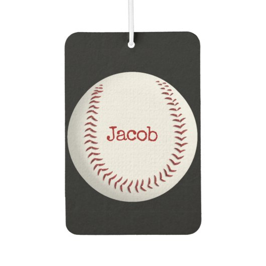 Honkbal Macro met naam Luchtverfrisser (Voorkant)