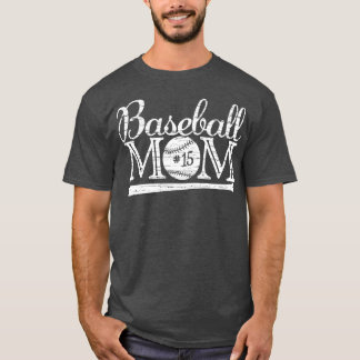  honkbal mam 15 favoriete speler grootste fa t-shirt