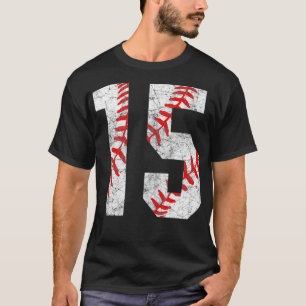  honkbal mam 15 jersey honkbal favoriet p t-shirt