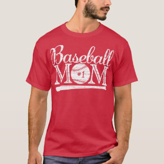 honkbal mam 1 favoriete speler grootste fan t-shirt