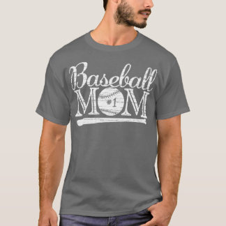  honkbal mam 1 favoriete speler grootste fan t-shirt