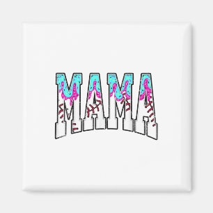 Honkbal Mama Ijs Drip Met Strooidekken Honkbal Magneet