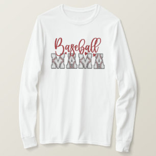 Honkbal mama lange mouwen t-shirt
