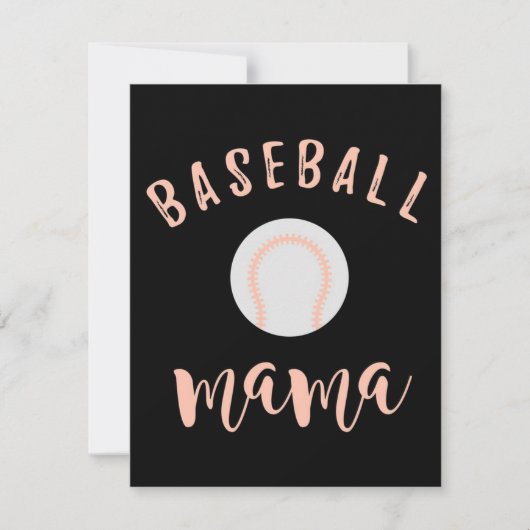 Honkbal Mama | Moeder Liefde Honkbal Kaart (Voorkant)