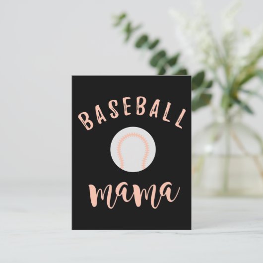 Honkbal Mama | Moeder Liefde Honkbal Kaart (Staand voorkant)