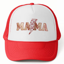 Honkbal Mama Retro Trucker Hoed