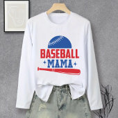 Honkbal Mama Shirt, Moederdag of verjaardagscadeau T-shirt